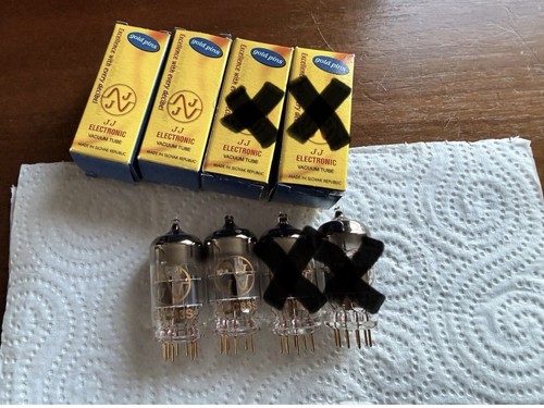Pair ecc83 12ax7 gold - 12ax7,