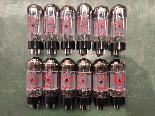 6l6 6l6gc vacuum tubes - jj, gc