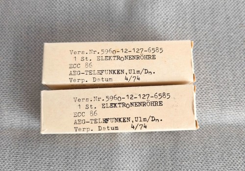 Ecc86 telefunken vacuum tubes - telefunken,